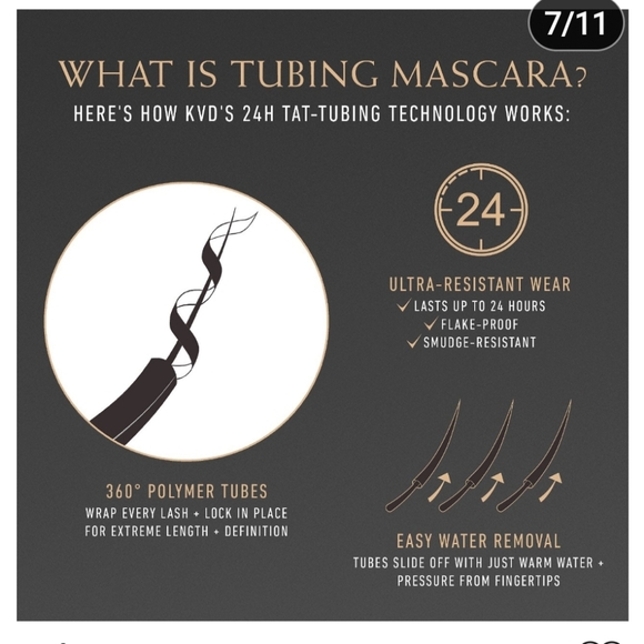 KVD FULL SELEVE MASCARA in Black NWT - Picture 2 of 6